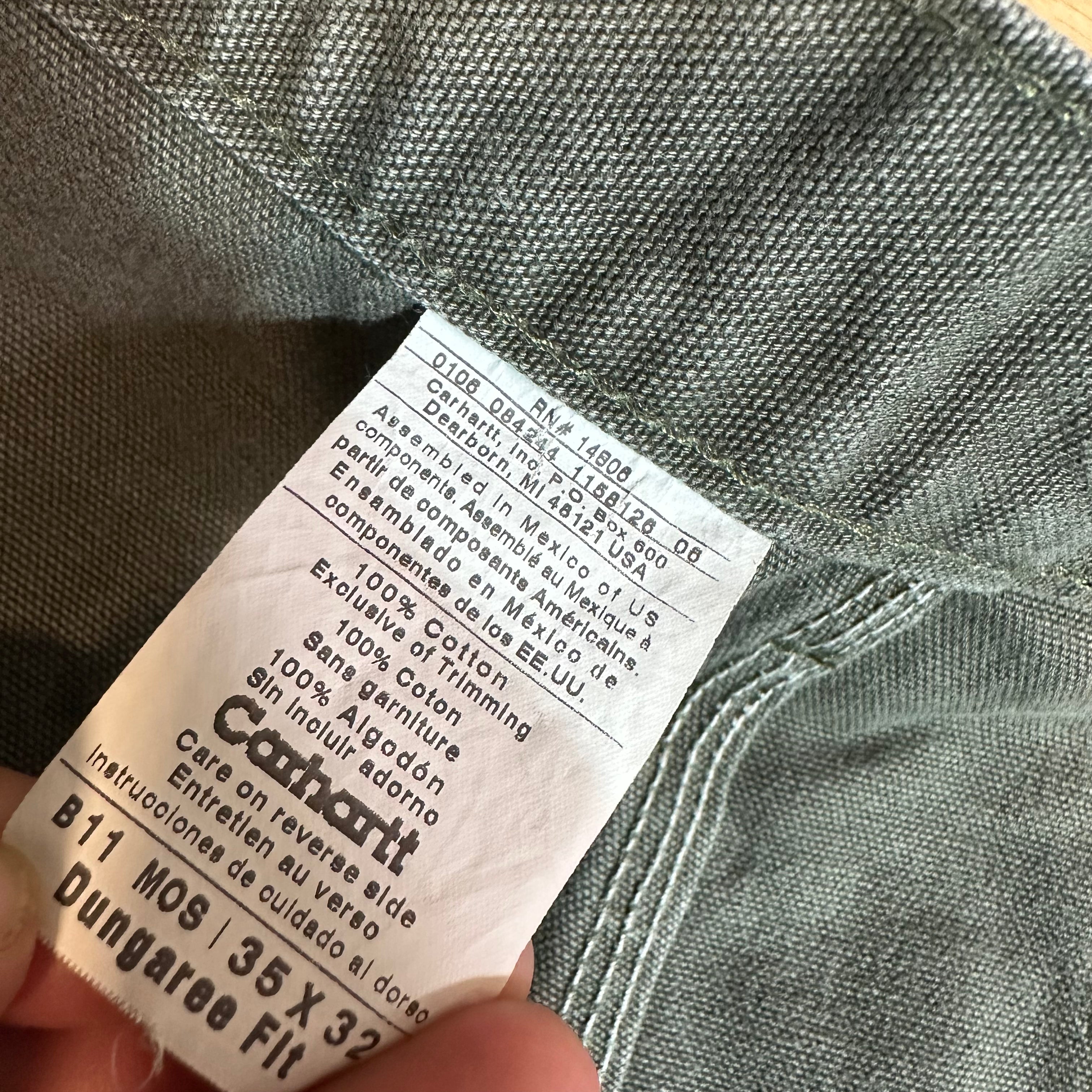 Carhartt B11 MOS Mens 35x32 Pants