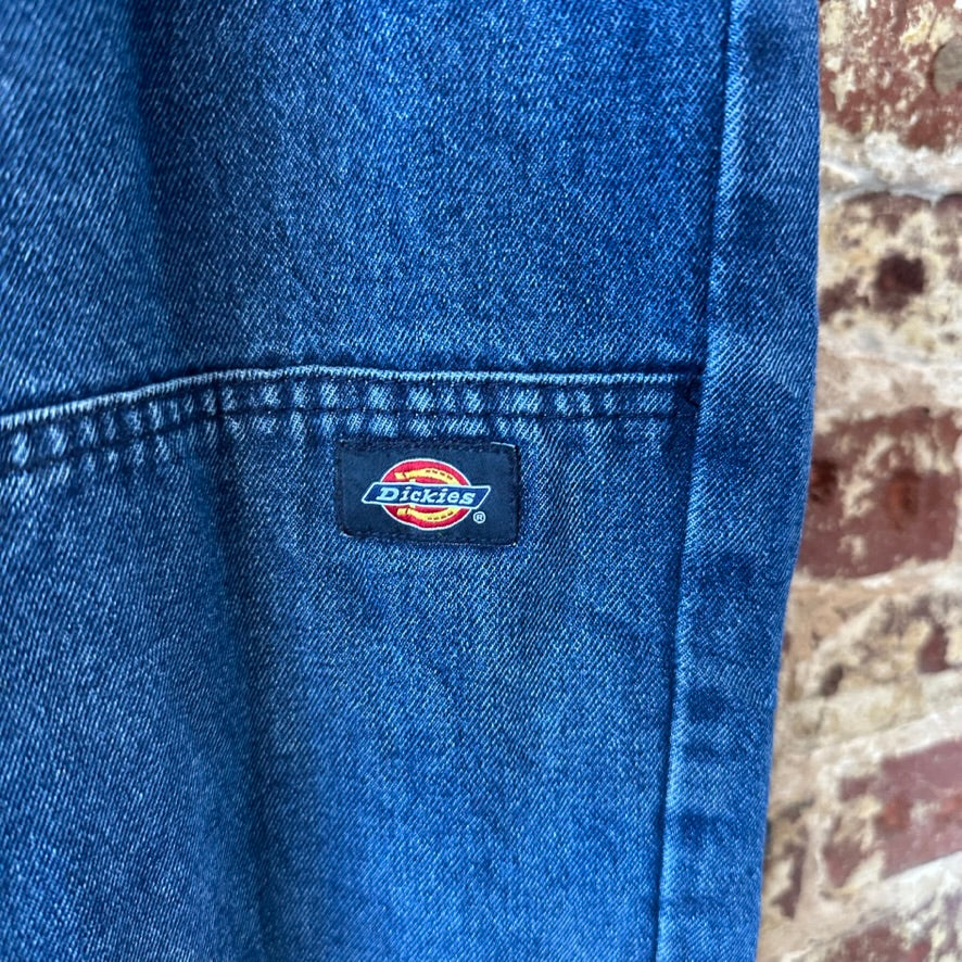 Dickies Mens Double Knee Blue Denim Jeans Utility Pants Grunge Work 36x32