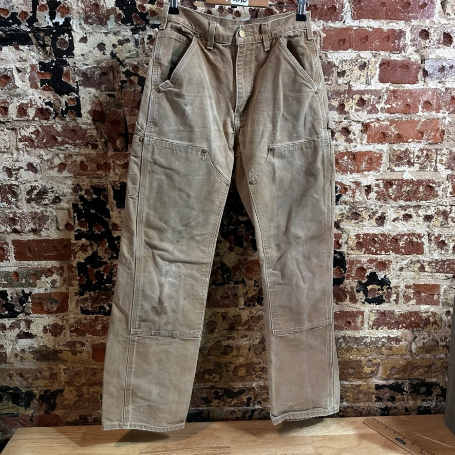 Carhartt B01 BRN Mens 28x30 Double Knee Pants