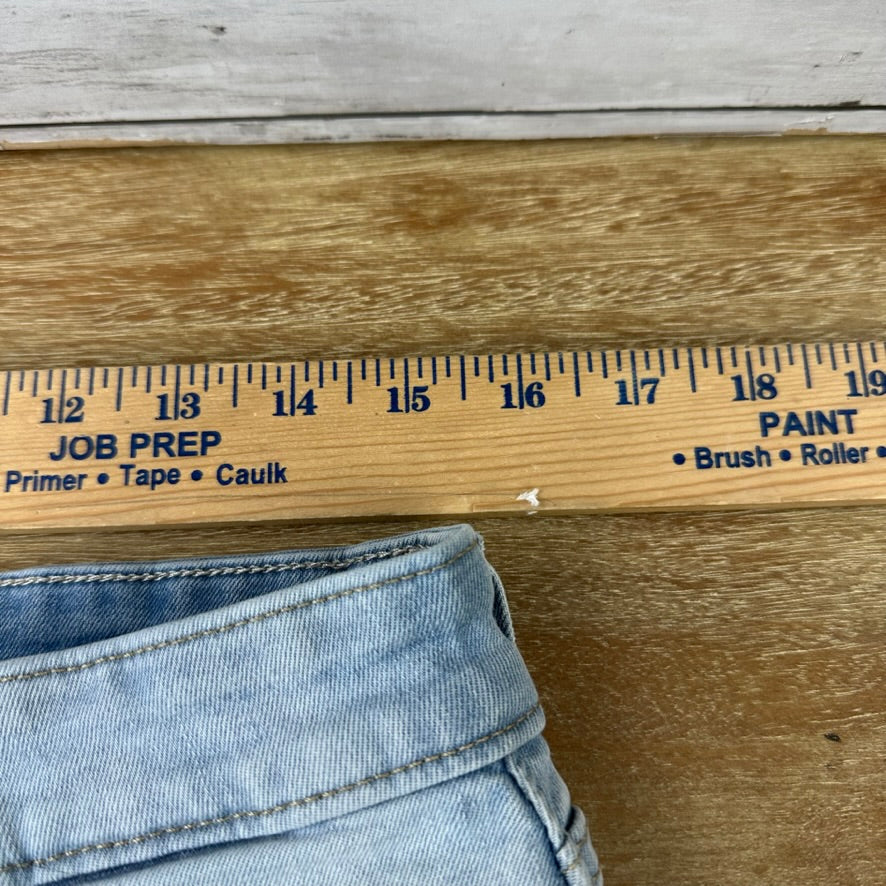 Levi's Cut Off Denim Blue Jean Shorts Womens 14-32 Distressed - 32x3"