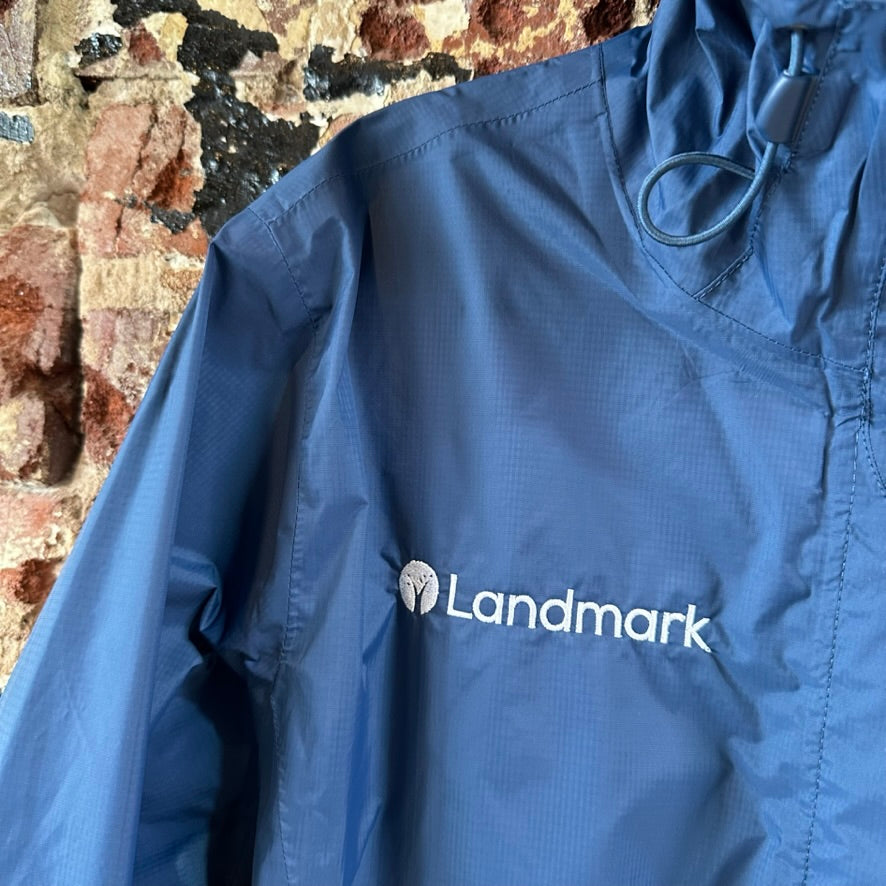North Face Womens XL Blue Rain Jacket