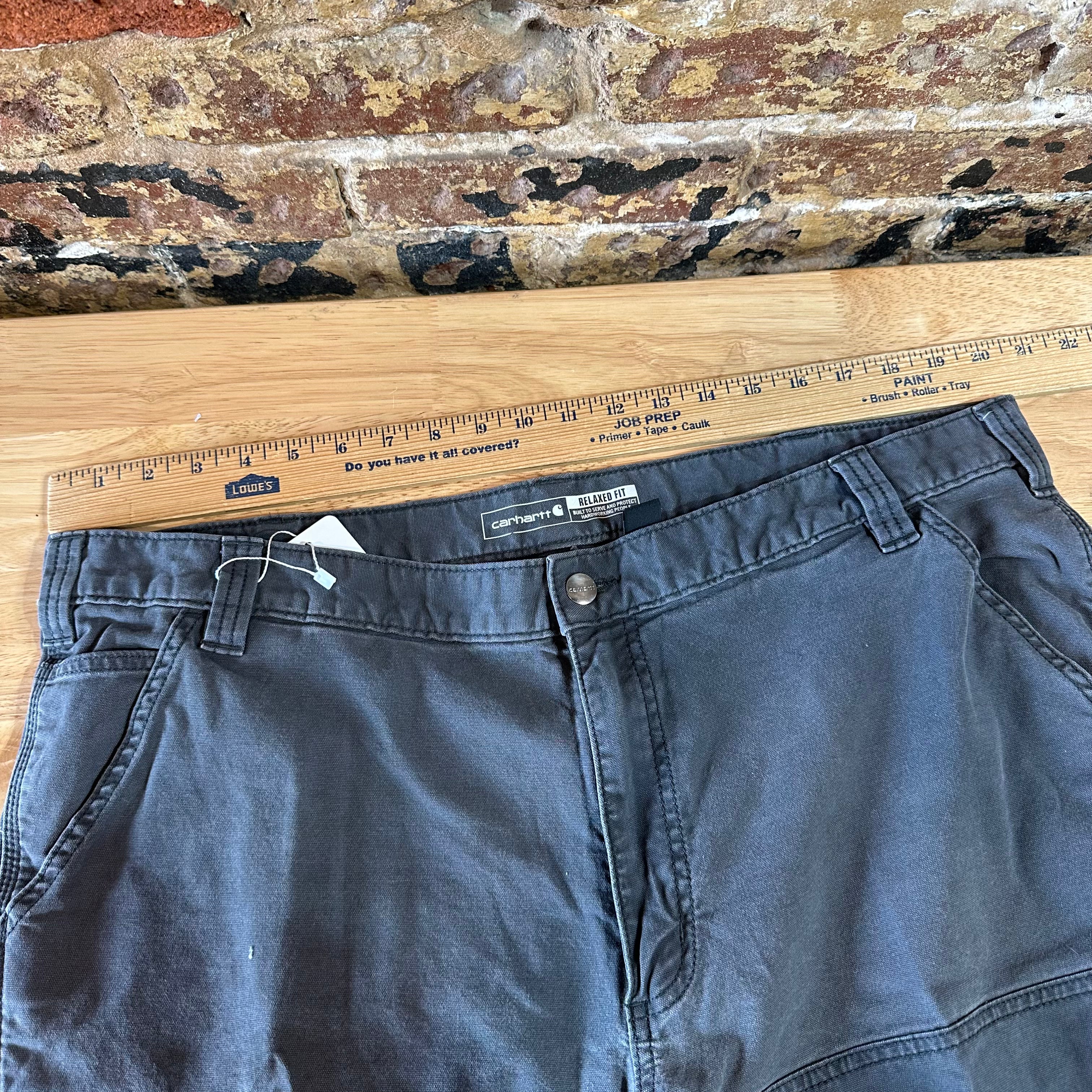 Carhartt Double Knee Mens 42x32 Gray Pants
