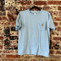 Carhartt T-Shirt Womens Small short sleeve Work casual Blue K-87 Loose