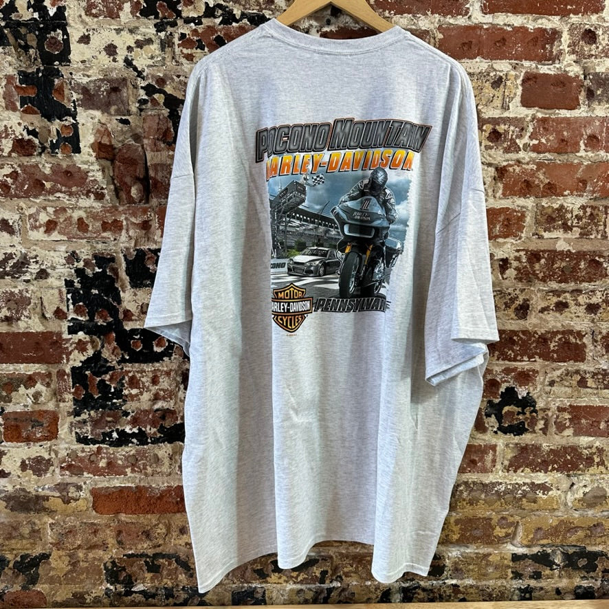 Harley Davidson Men's 5XL Short Sleeve Gray T-Shirt NEW