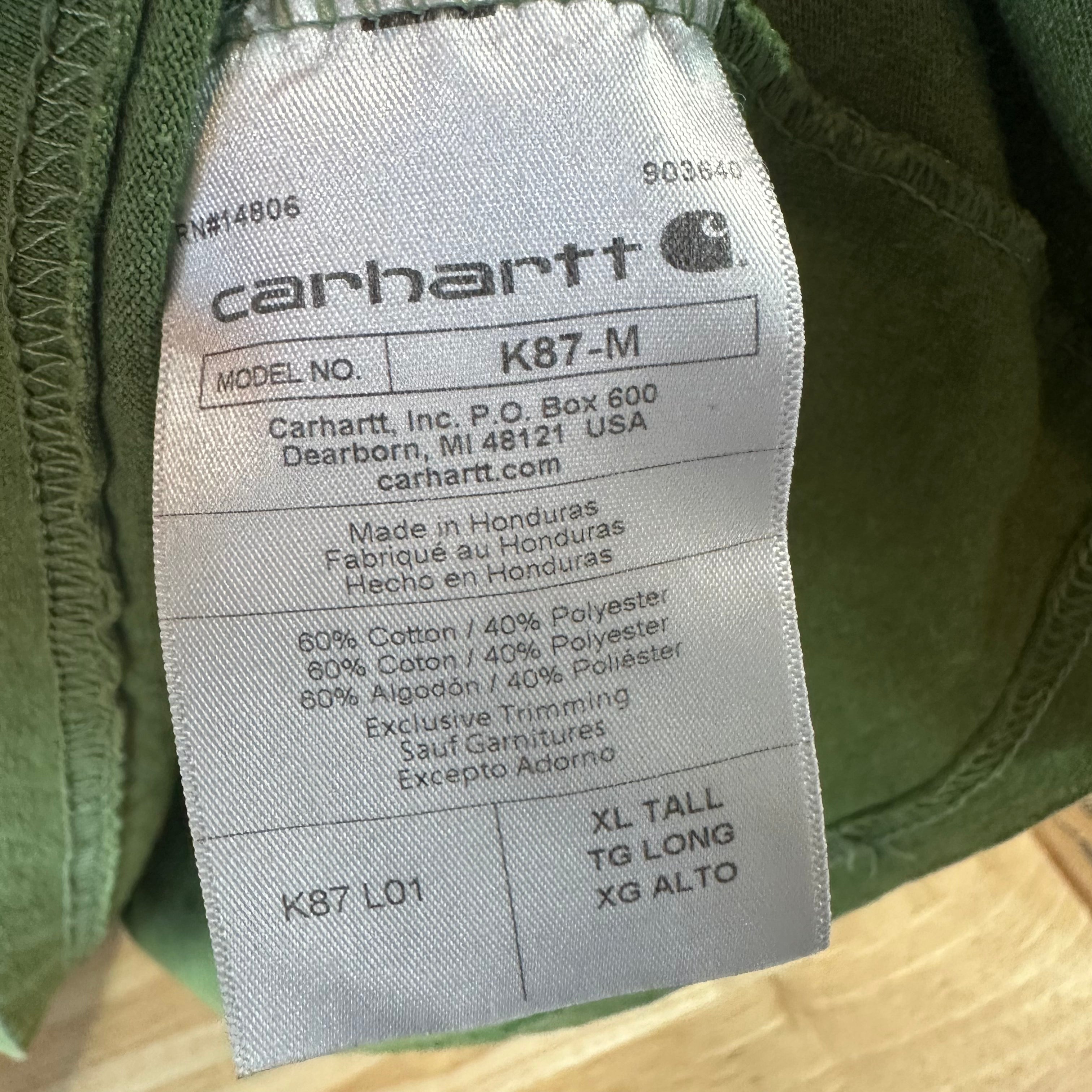 Carhartt Men's XL Tall S/S T-Shirt