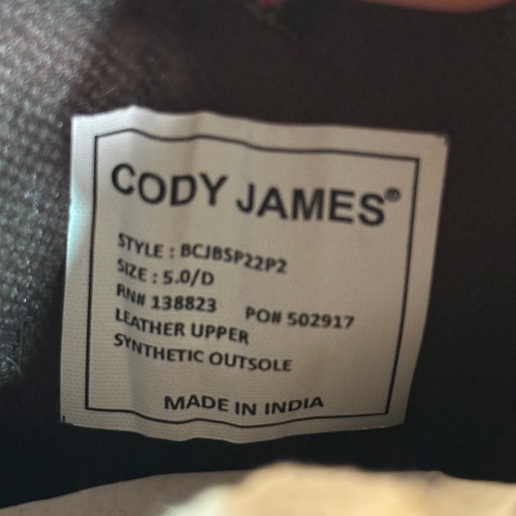 Cody James Big Boys 5 Brown Western Boots