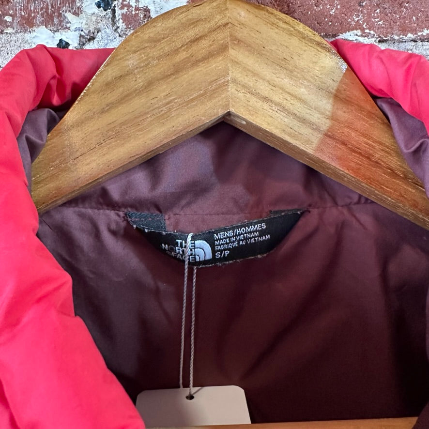 North Face Red Puffer Jacket Mens Small
