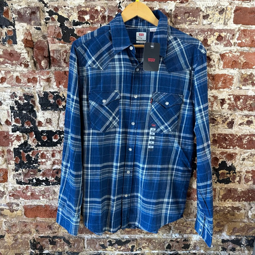 Levi's Mens Medium Pearl Snap Western Shirt NEW