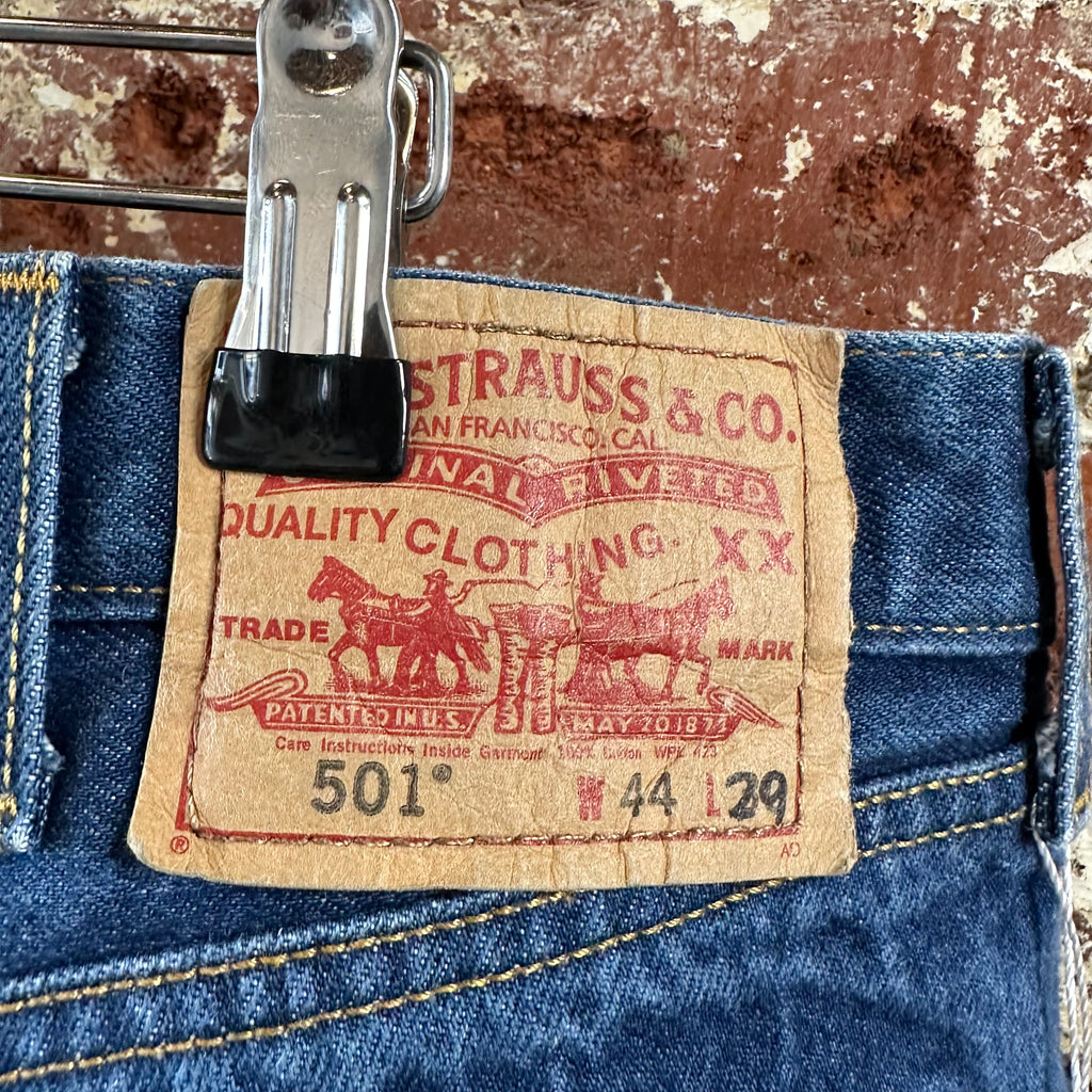 Levi's 501 Mens 44x30 Blue Jeans