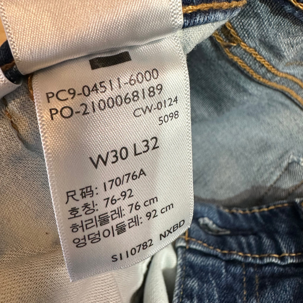 Levis 511 Mens 30x32 Blue Jeans