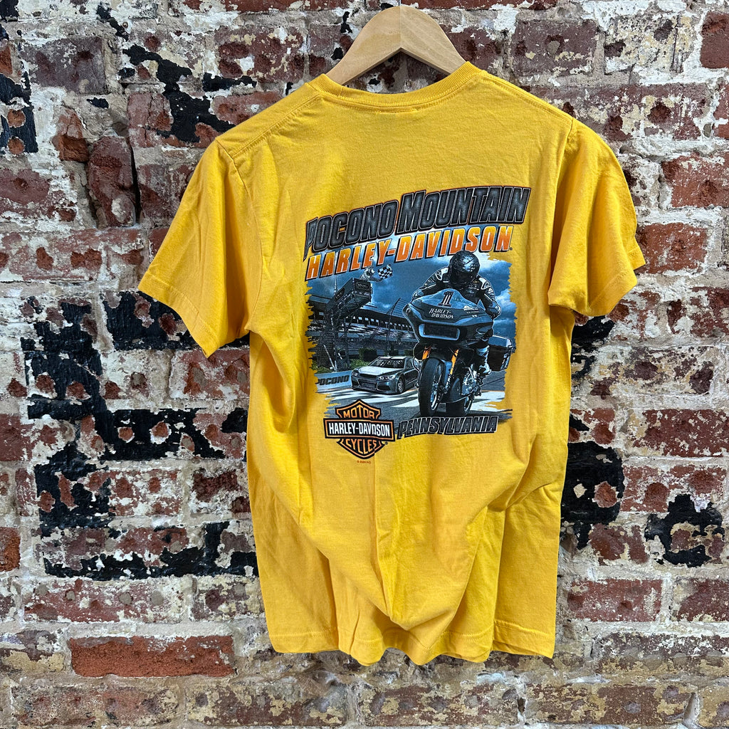 Harley Davidson Men's Small Short Sleeve Yellow T-Shirt NEW
