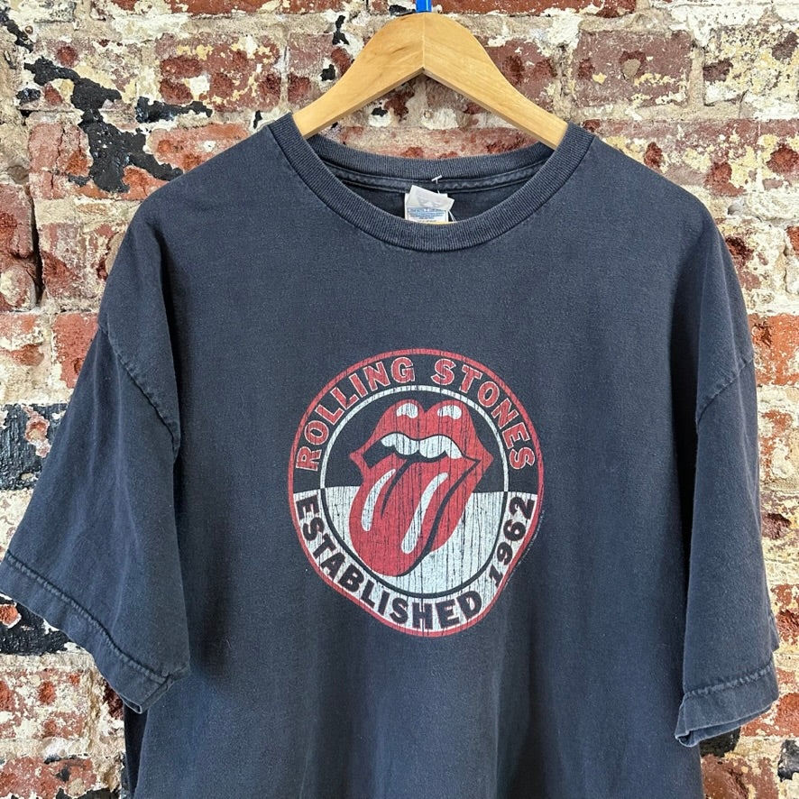 VTG Rolling Stones Men's 2XL S/S Black T-Shirt 2004
