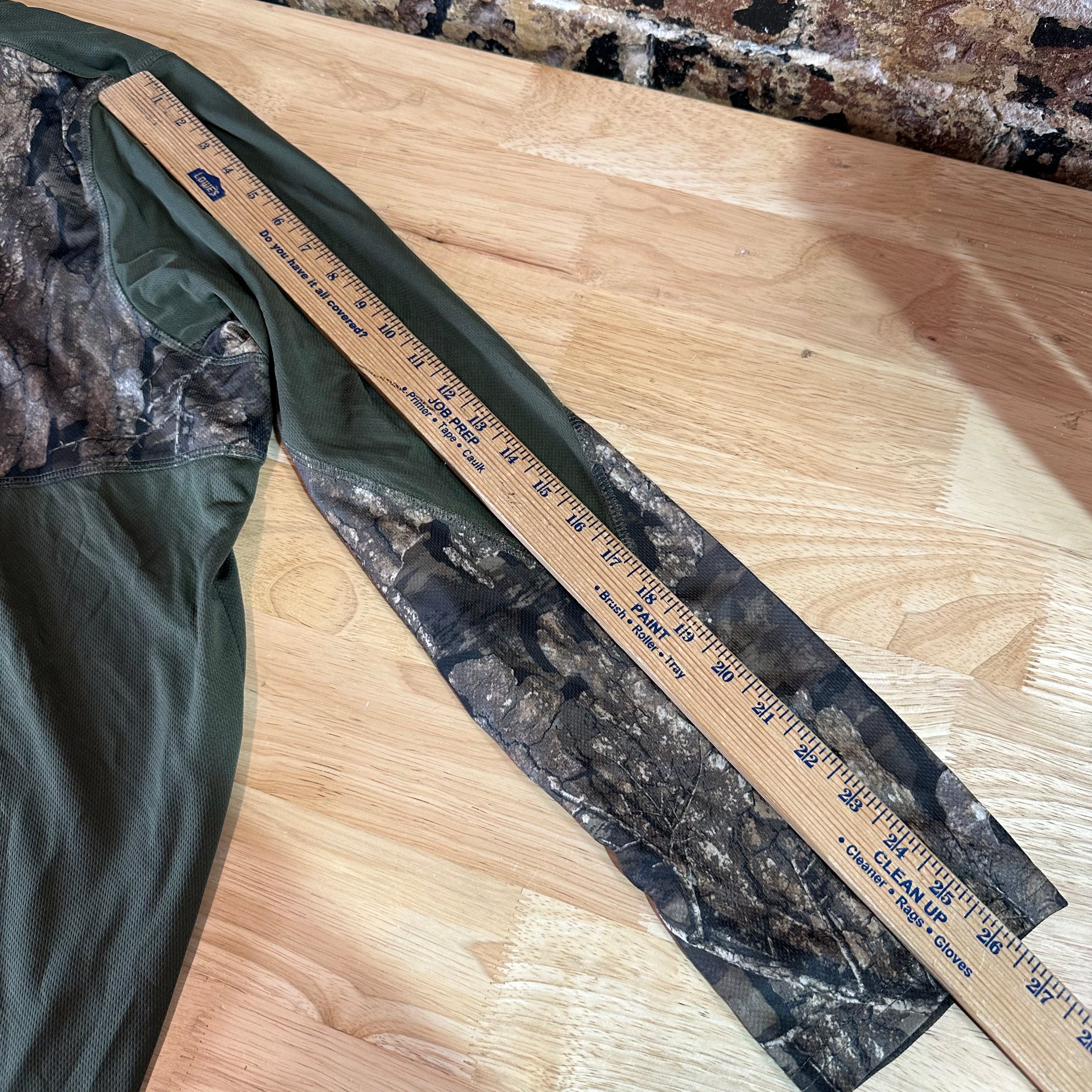 Magellan Men's 2XL L/S Camo 1/4 zip