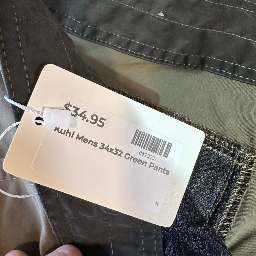 Kuhl Mens 34x32 Green Pants