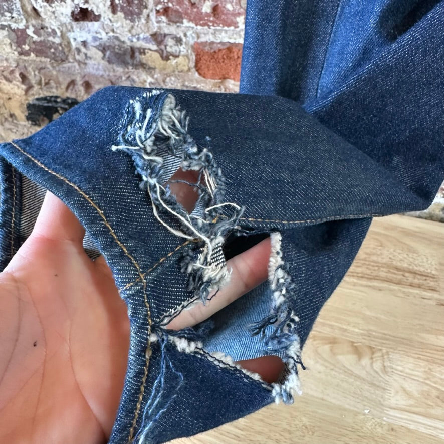 Levi's 501 Mens 32x34 Dark Blue Jeans