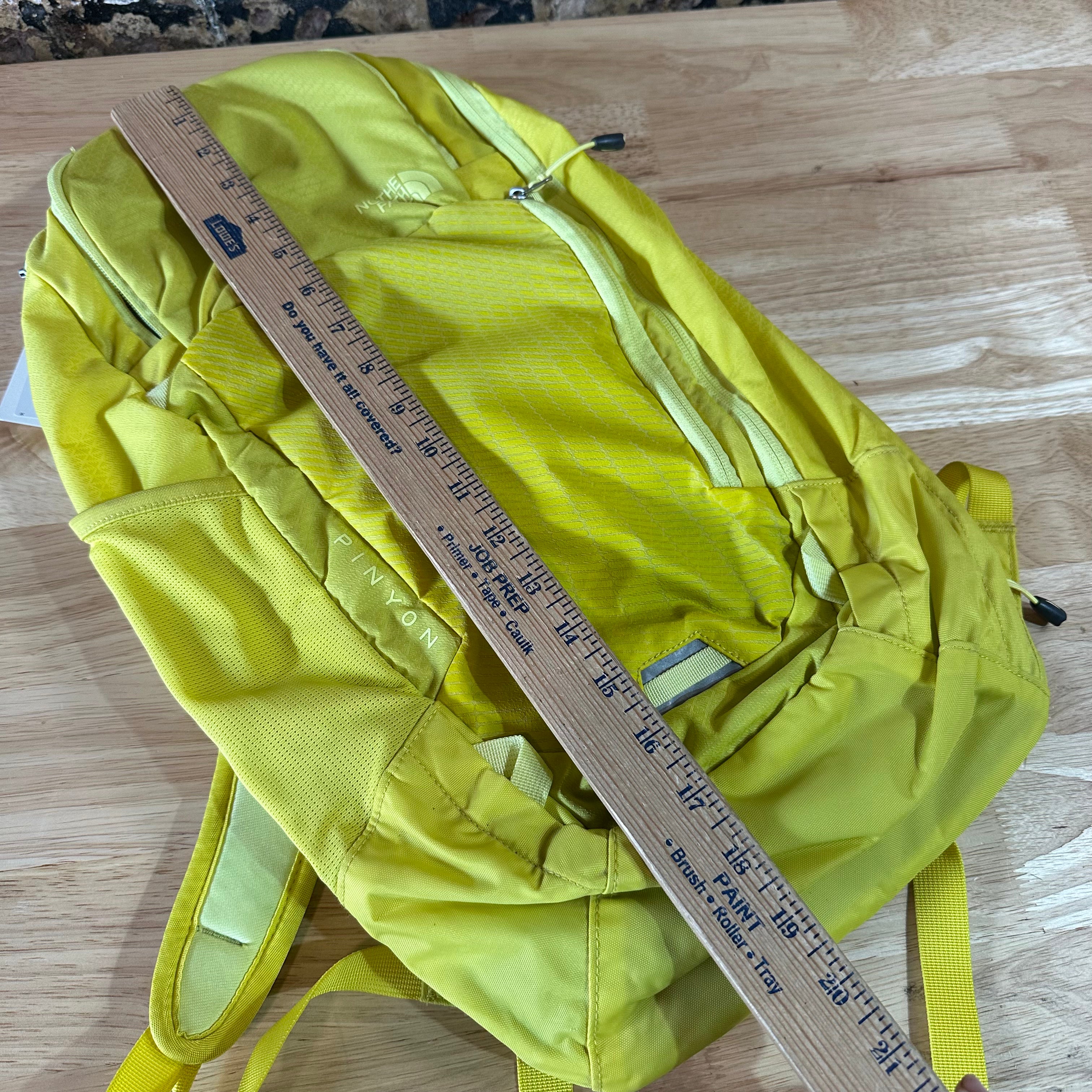 North Face Yellow Backpack