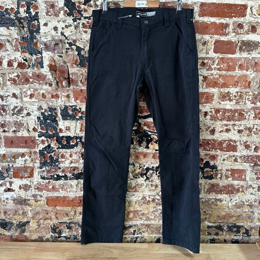Carhartt Relaxed Fit Pants Mens 32x32 Black Relaxed Straight Workwear