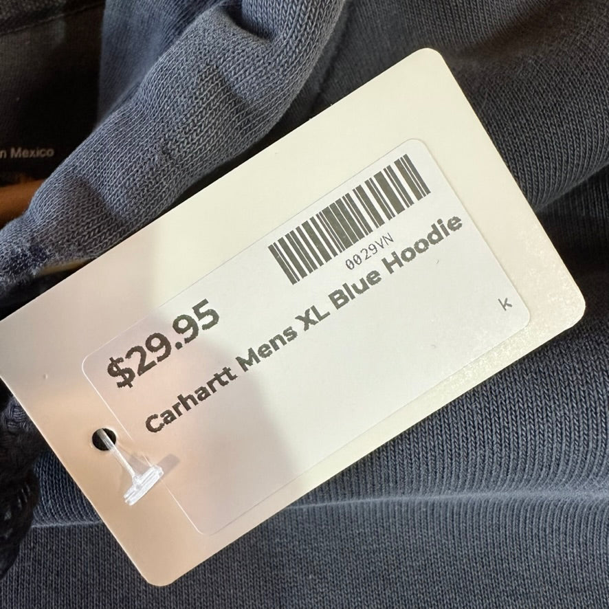 Carhartt Blue Hoodie Sweatshirt Mens XL
