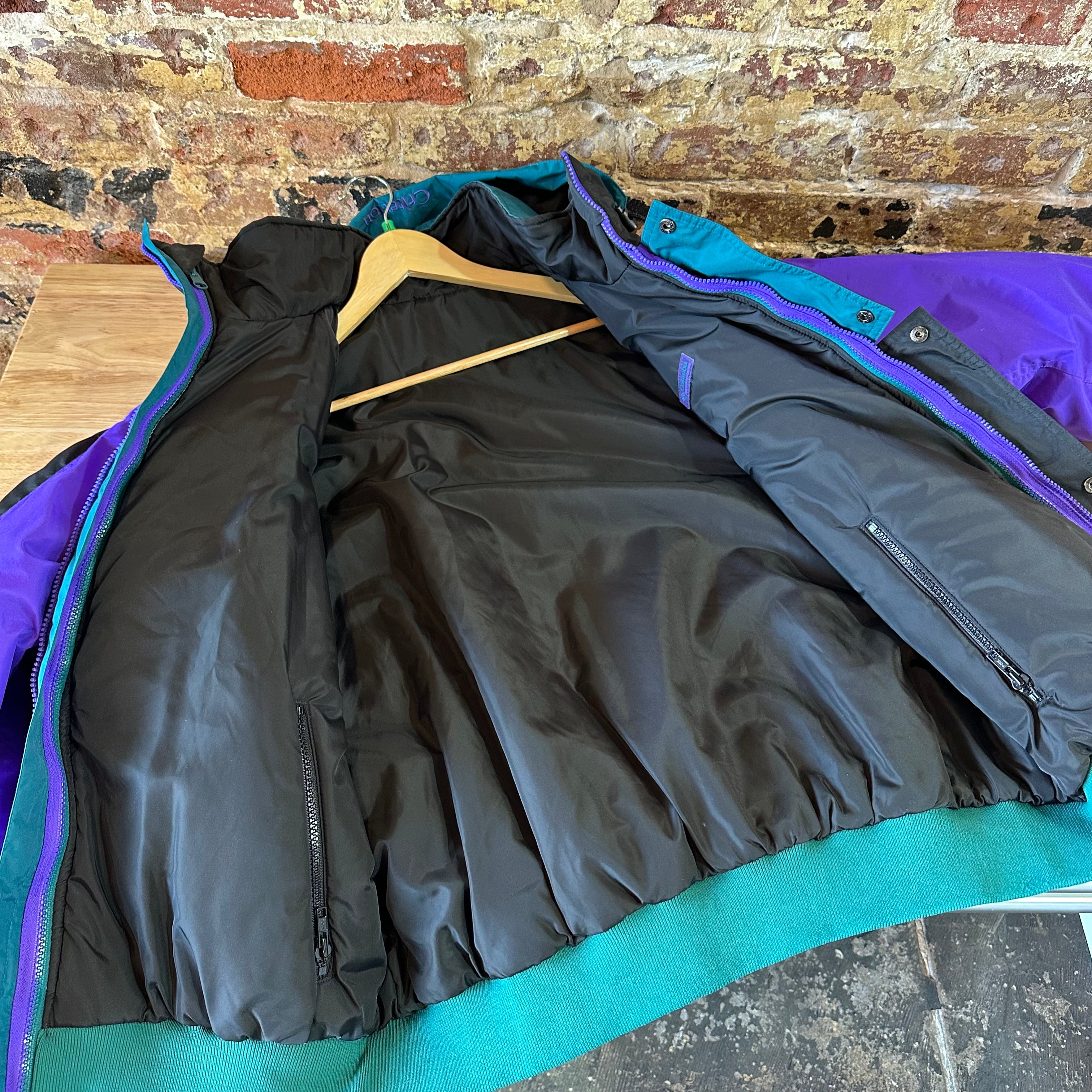 COLUMBIA 2 in 1 Jacket Mens XL Winter Purple Black Criterion Full Zip