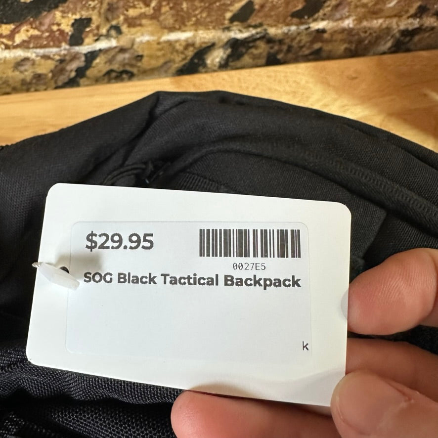 SOG Black Tactical Backpack