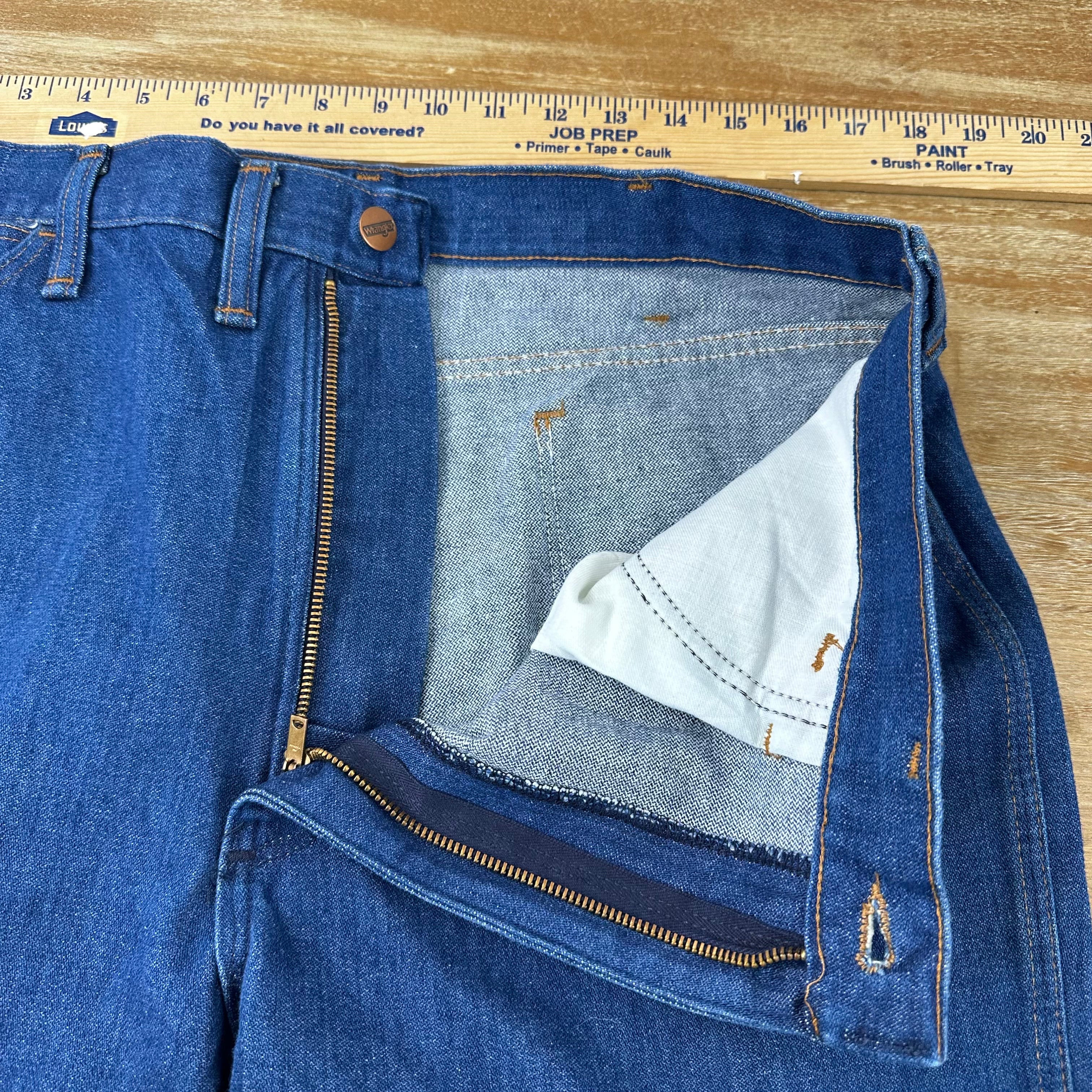 Vintage Wrangler Jeans 38x24.5 Blue western denim *hemmed