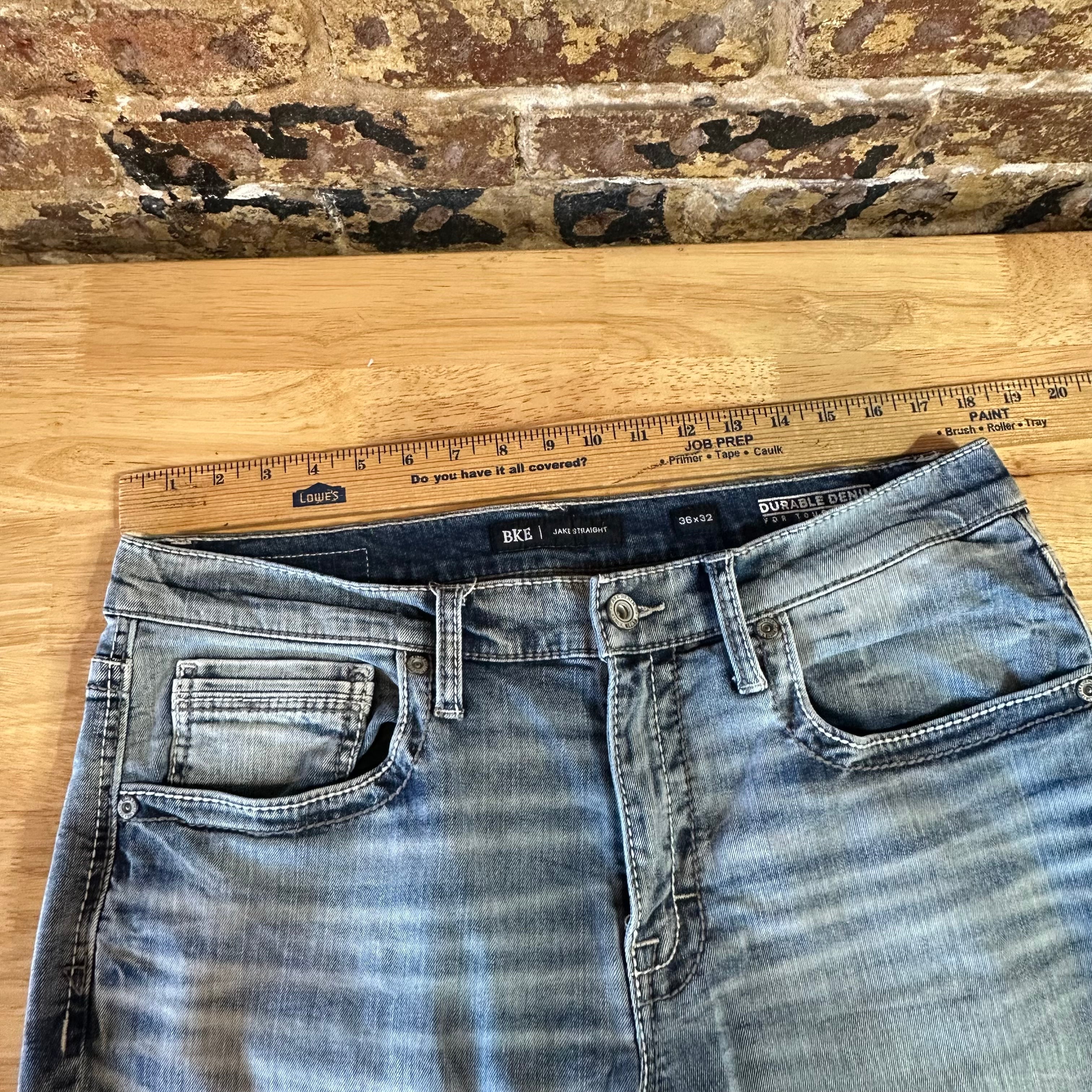 BKE Jack Mens 36x32 Blue Jeans