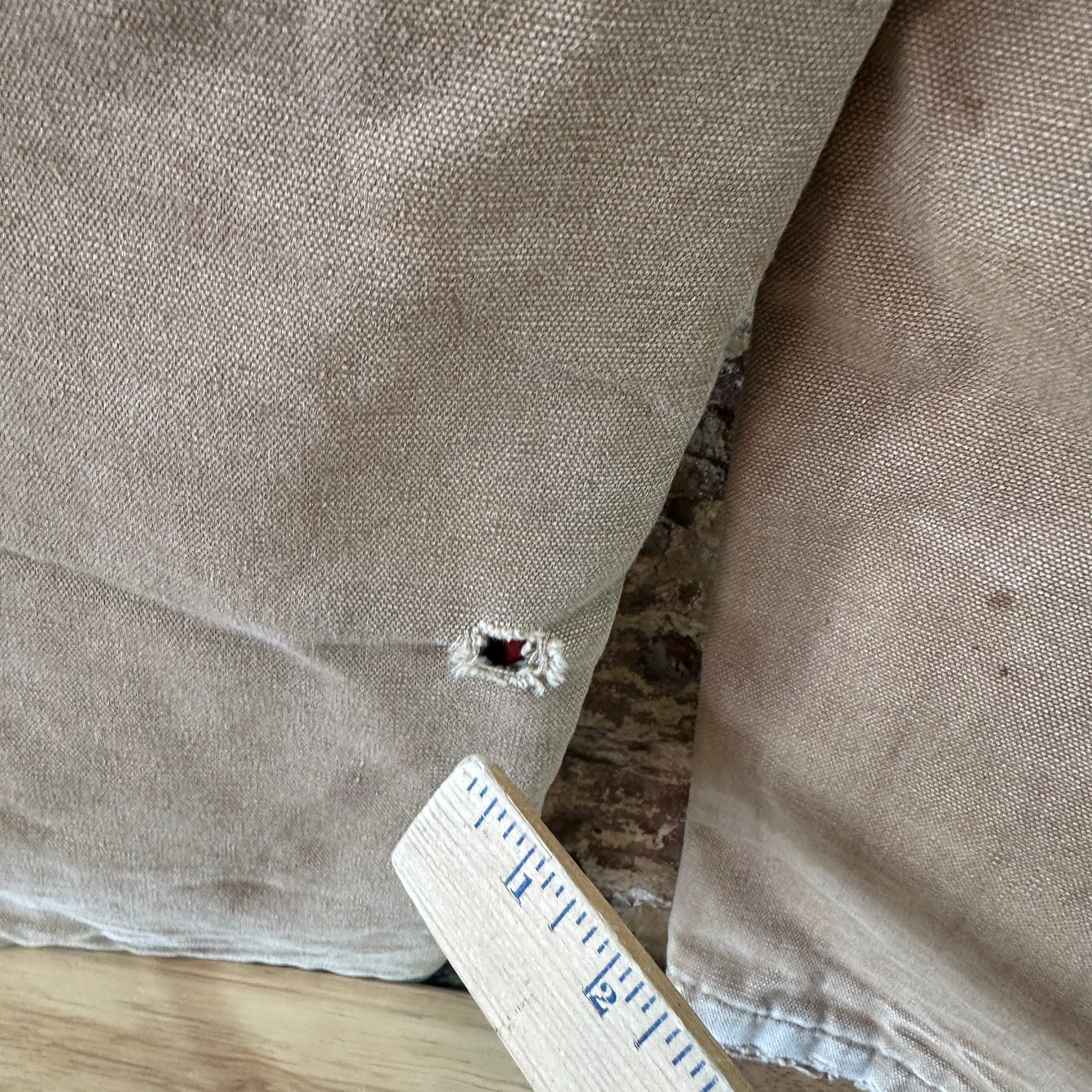 Vintage Carhartt Boy's Medium Brown Bib Insulated Overalls Double Knee Farm Bibs