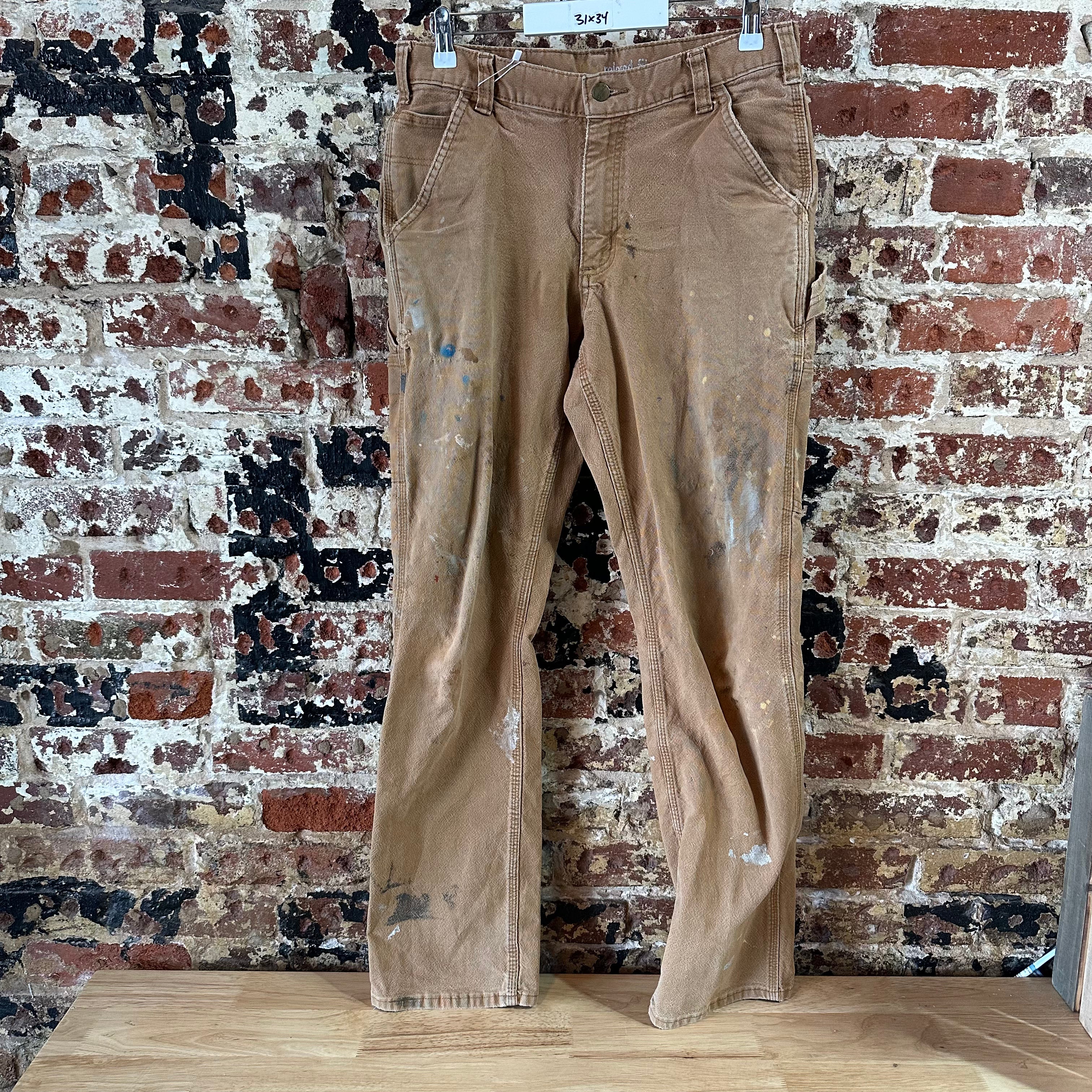Carahrtt Mens 31x34 Brown Pants