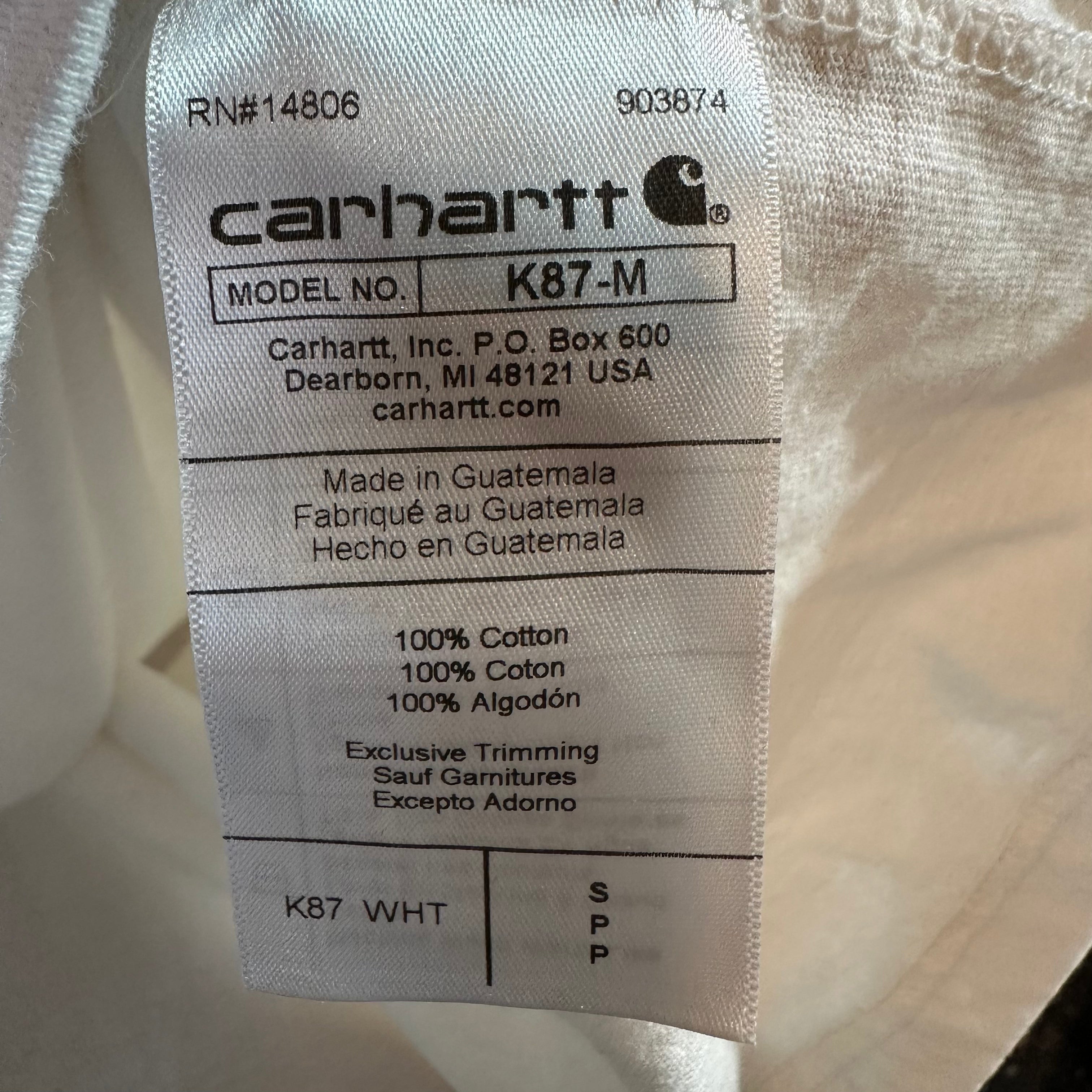 Carhartt Short Sleeve T-Shirt Mens Small