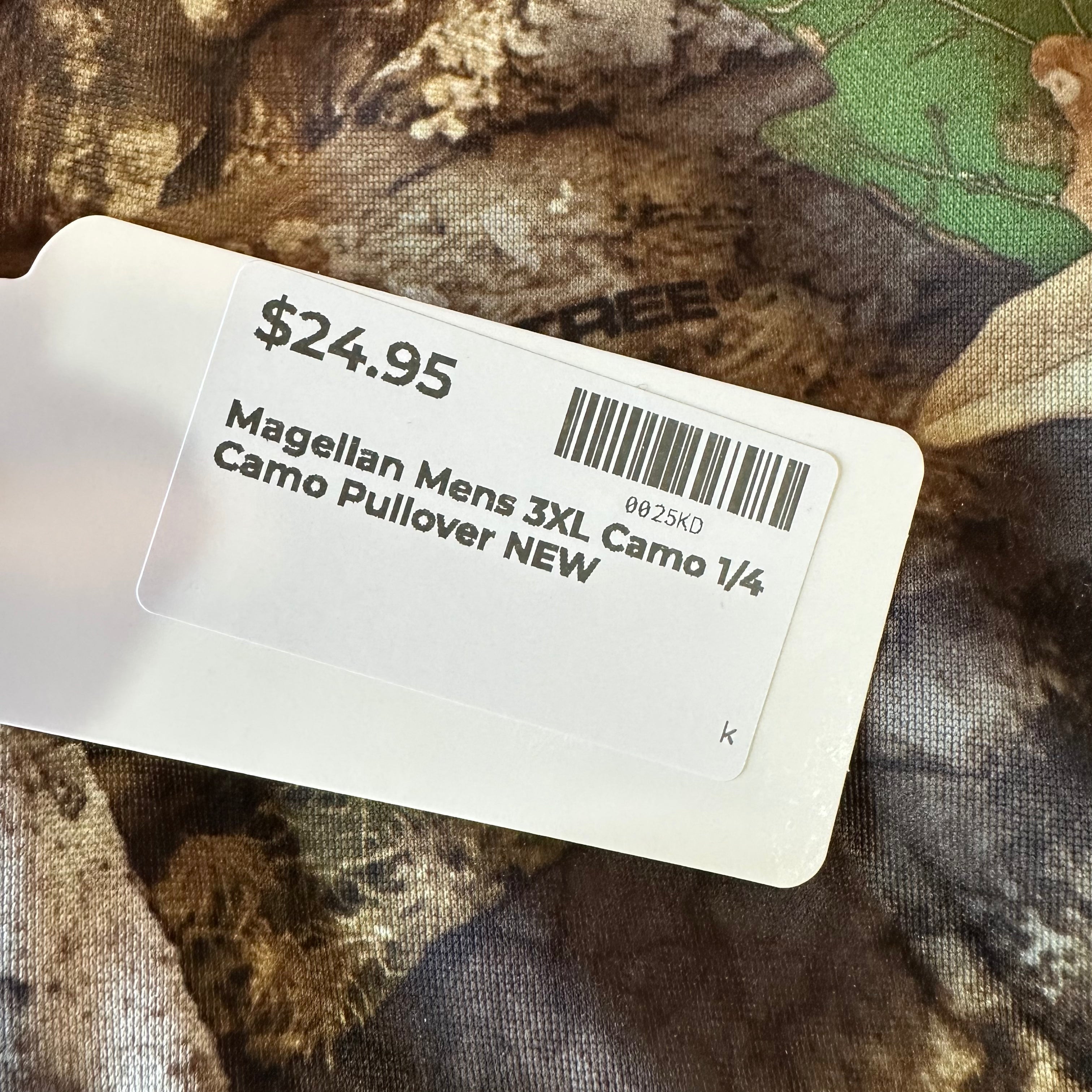 Magellan Mens 3XL Camo Pulover NEW