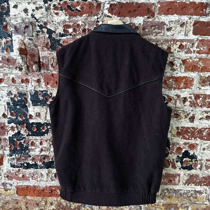 WALLS Western Snap Zip Closure Vest Mens Sz Small Fleece Cowboy