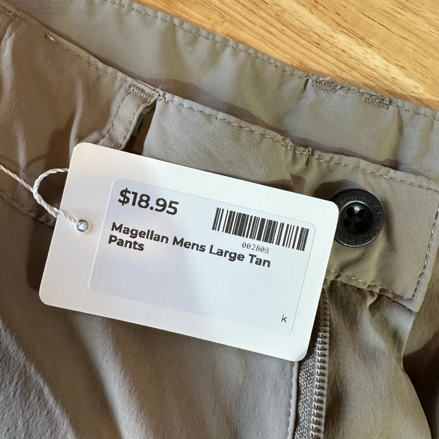 Magellan Mens Large Tan Pants