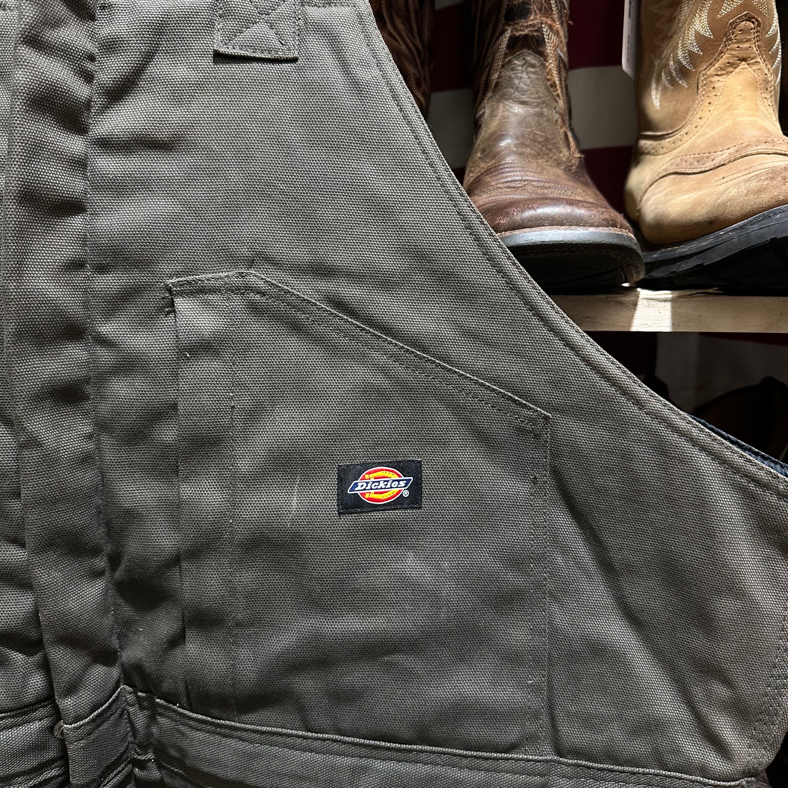 Dickies Mens 3XL Brown Bibs