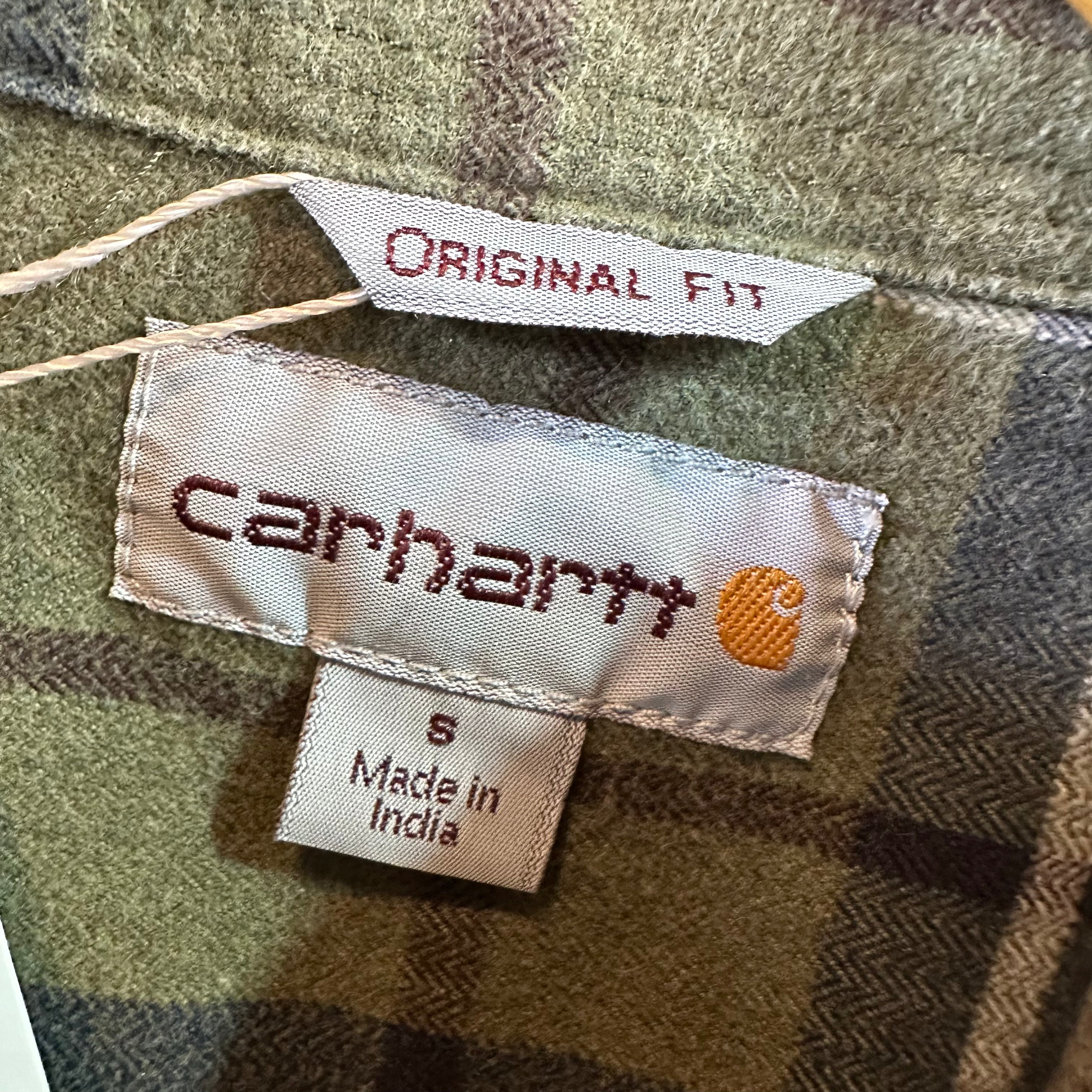Carhartt Button Up Shirt Mens Small Long Sleeve