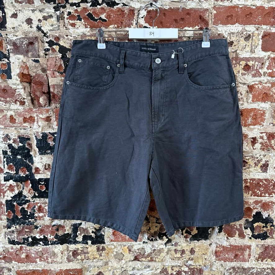 Lucky Mens 34 Black Shorts NEW