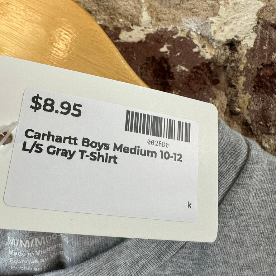 Carhartt Long Sleeve Gray T-Shirt Boys Medium
