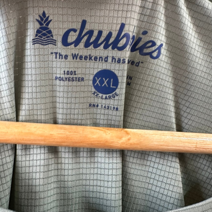 Chubbies Men's Short Sleeve Ultimate Tee Size XXL Performance Green Lightweight