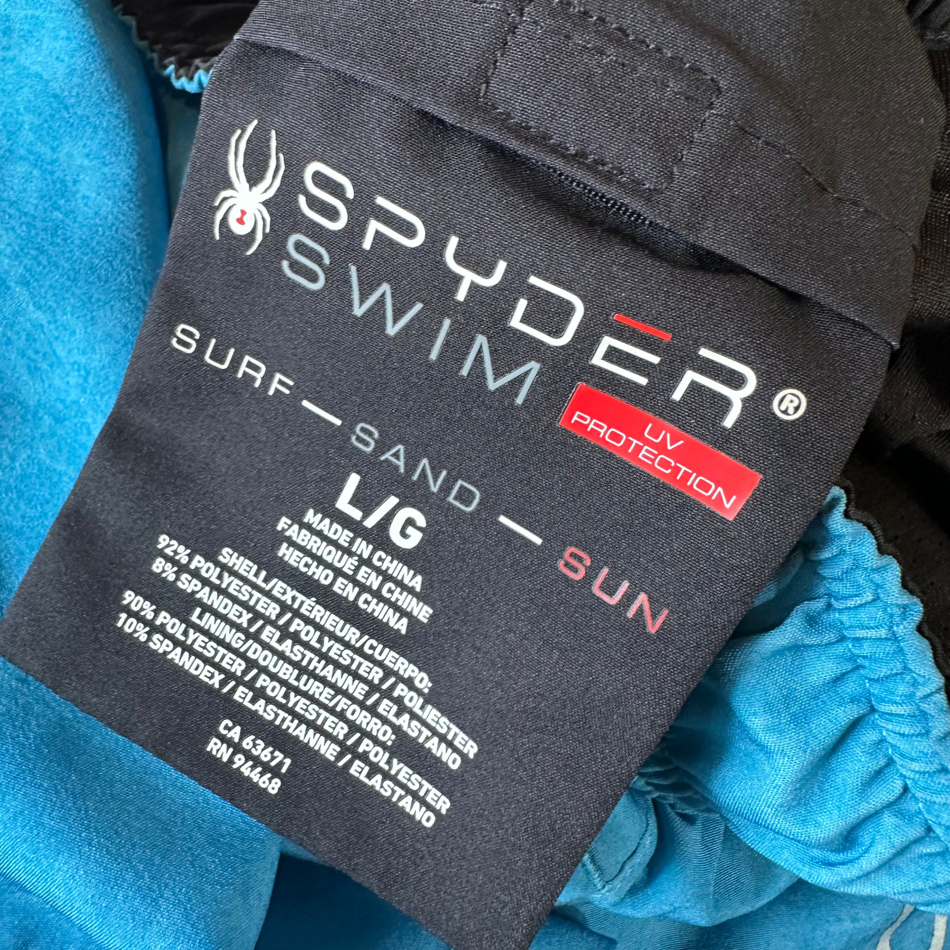 Spyder Blue Shorts Mens Large