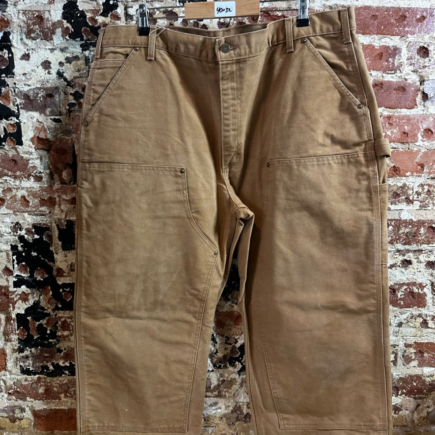 Carhartt B136 BRN Mens 40x32 Double Knee Pants