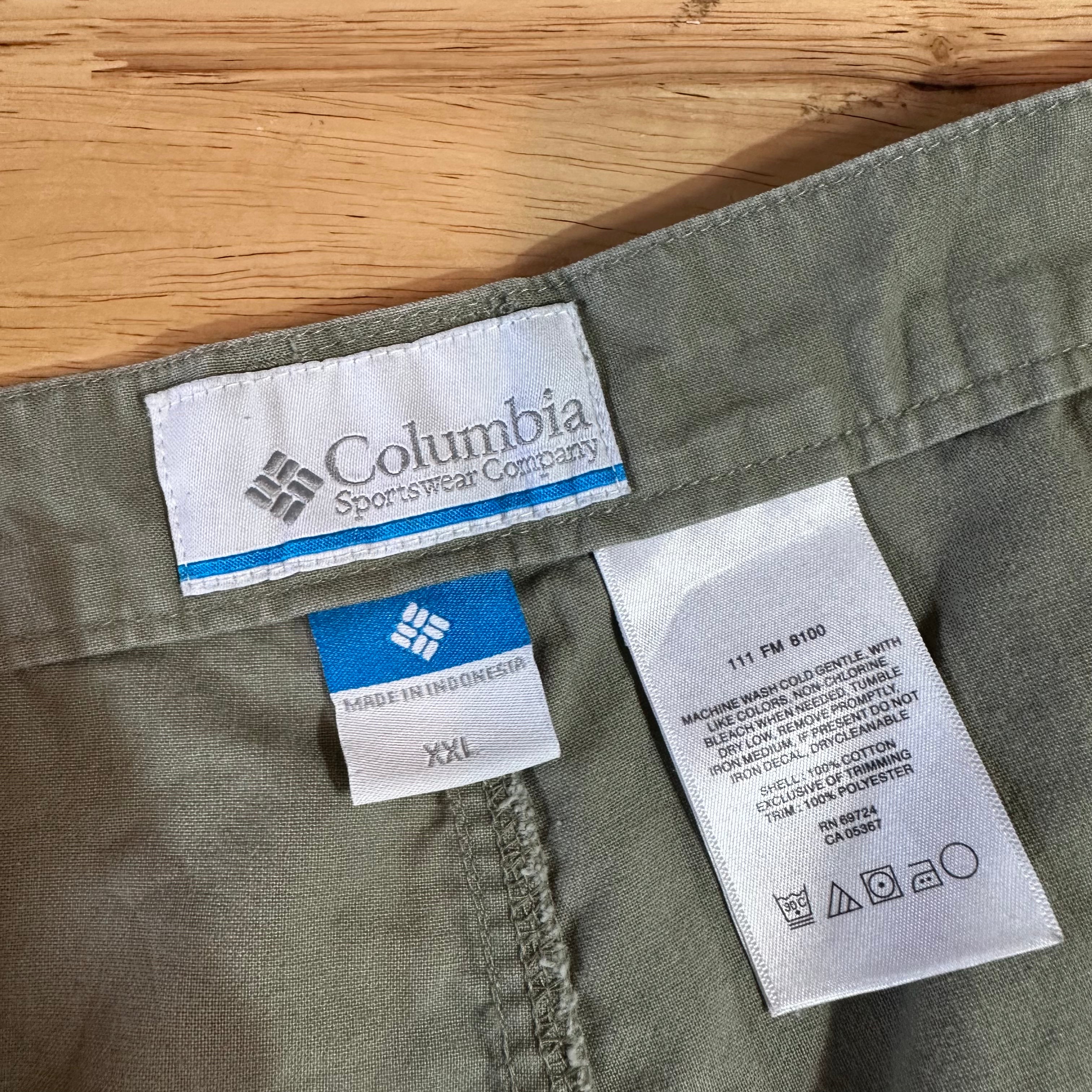 Columbia PFG Mens 2XL Green Shorts