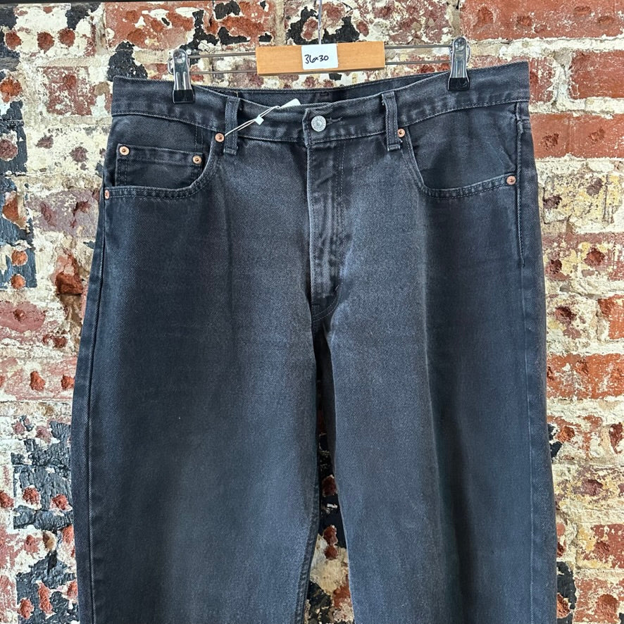 Levi's 550 Mens 36x30 Black Jeans