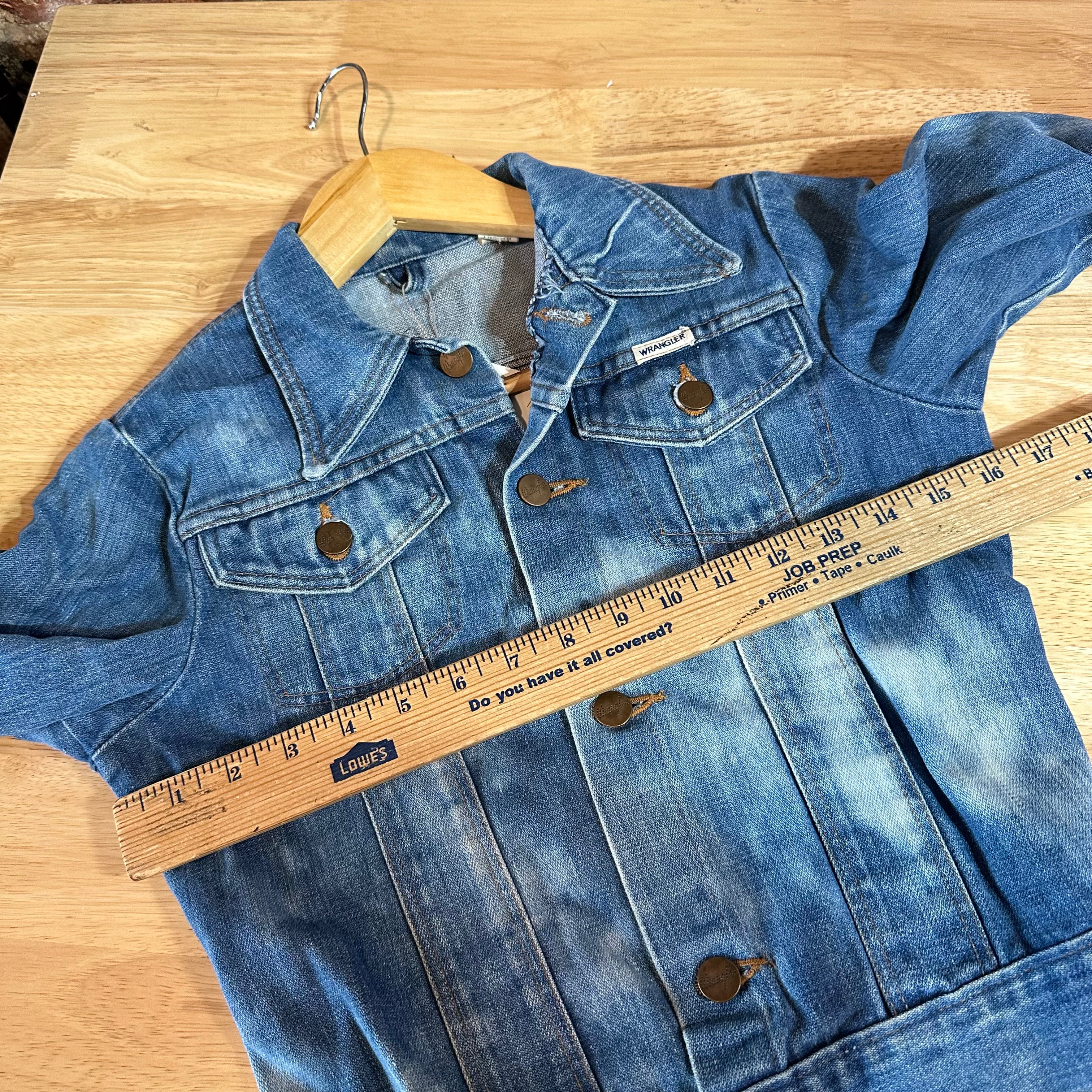 VTG Wrangler Jean Jacket Youth Girls 14