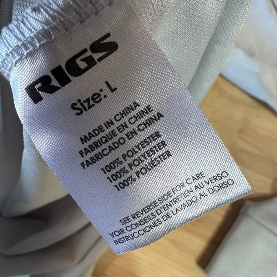 Rigs Large Gray L/S Sun Shirt