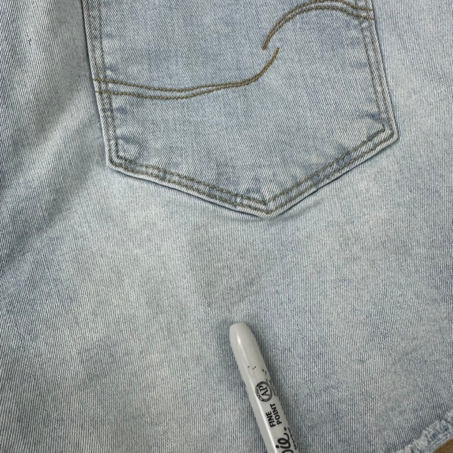 Levi's Cut Off Denim Blue Jean Shorts Womens 14-32 Distressed - 32x3"