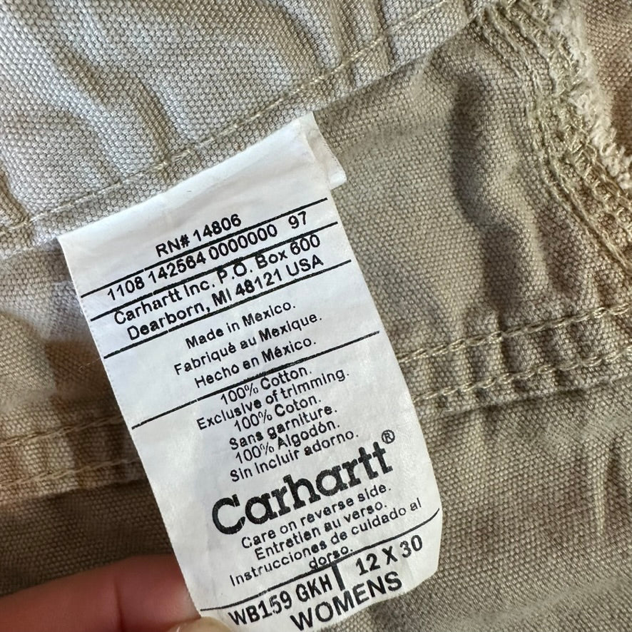 Carhartt Womens 12x30 Tan Pants