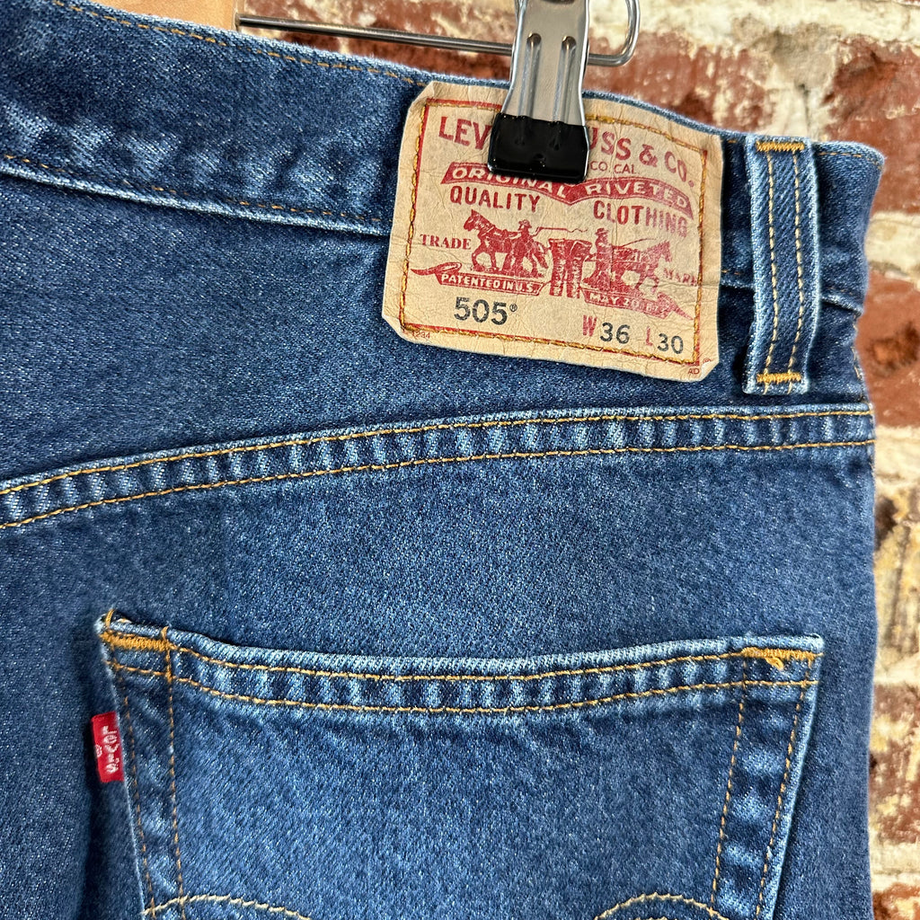 Levi's 505 Mens 36x30 Blue Jeans