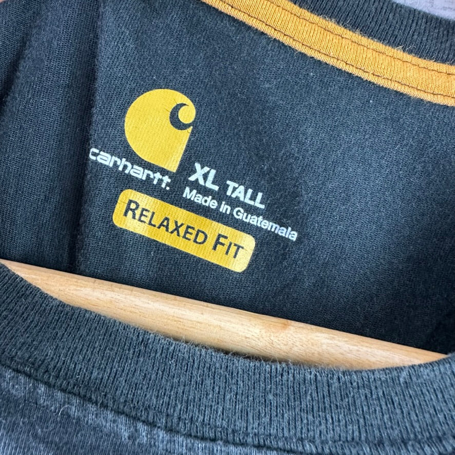 Carhartt Force Men's XL Tall short Sleeve Relaxed Fit T Shirt Pocket T Black