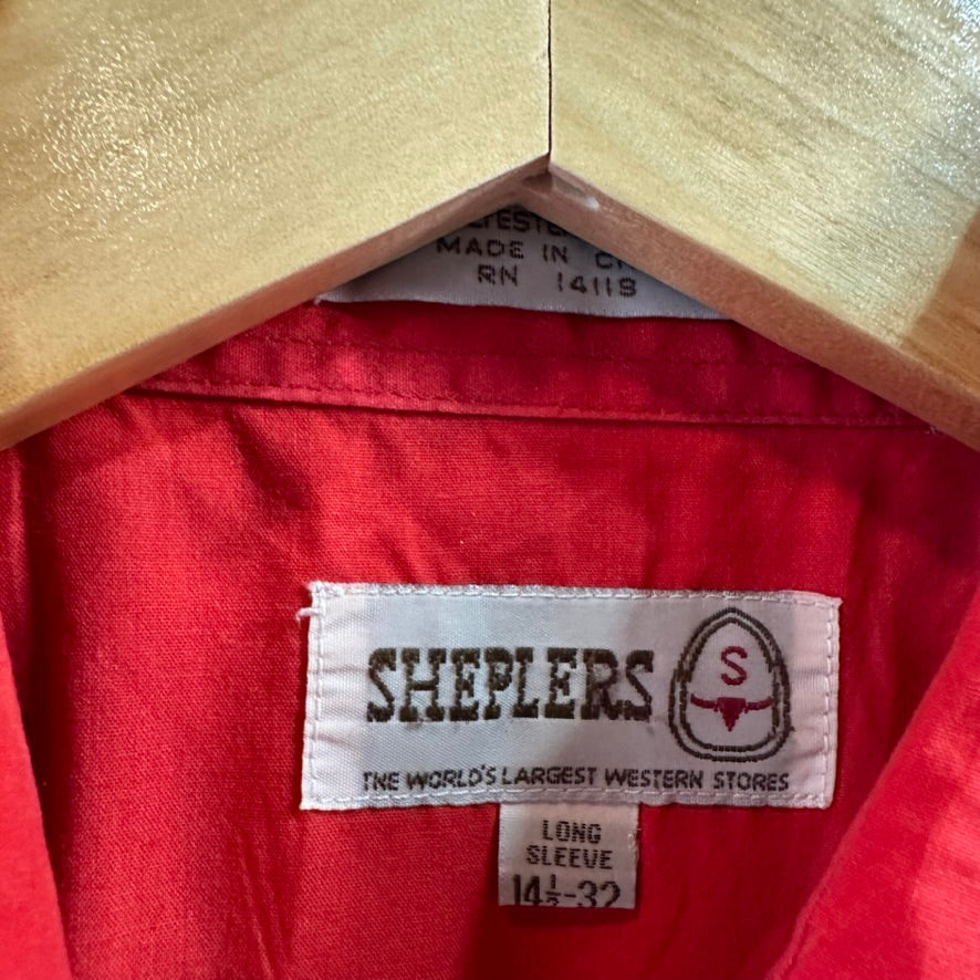 VTG Sheplers Mens Small Western Shirt