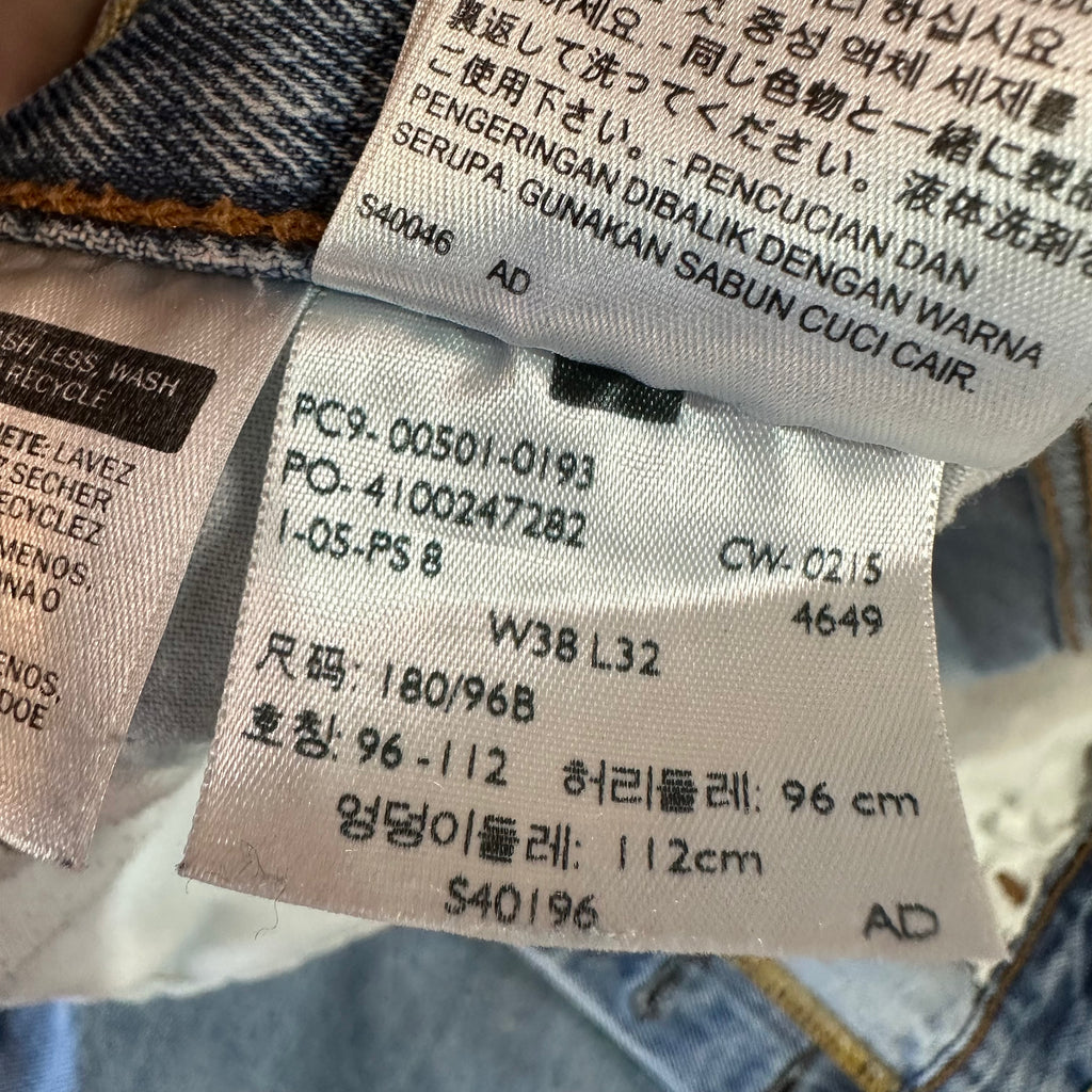 Levi's 501 Mens 38x32 Blue Jeans