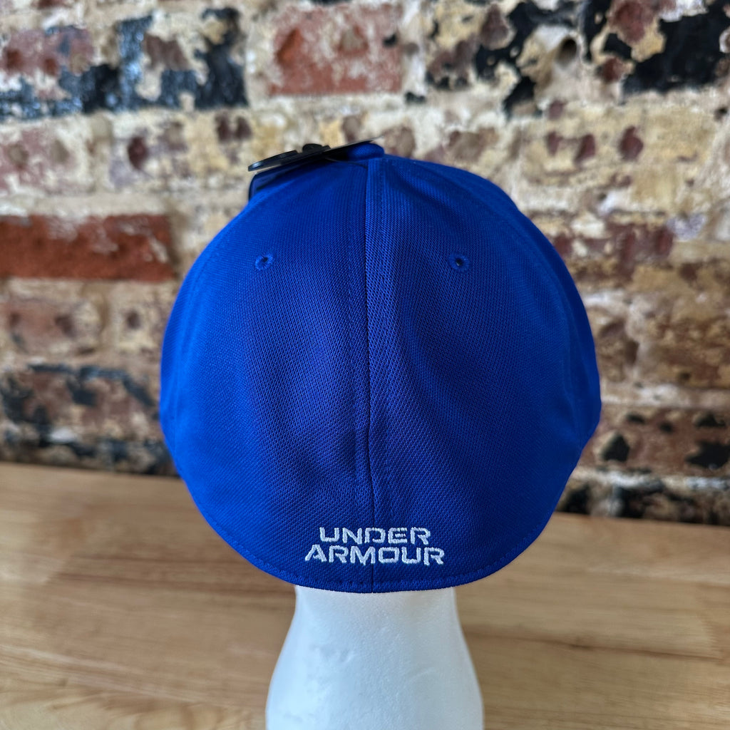 Under Armour UA Men's Blue w/White logo Classic Fit L/XL Cap Hat NWT